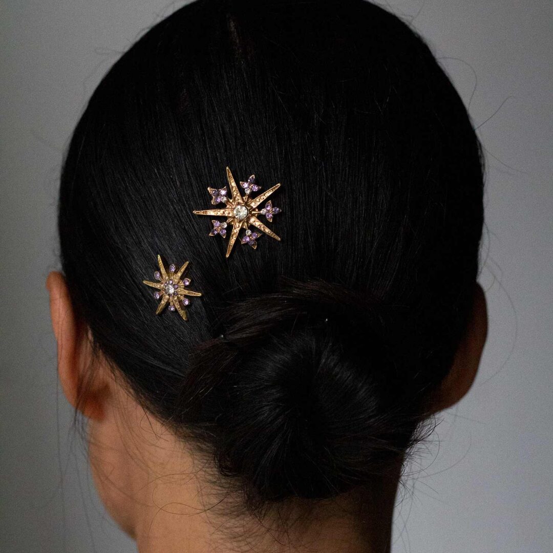 Conjunto estrellas Electra oro