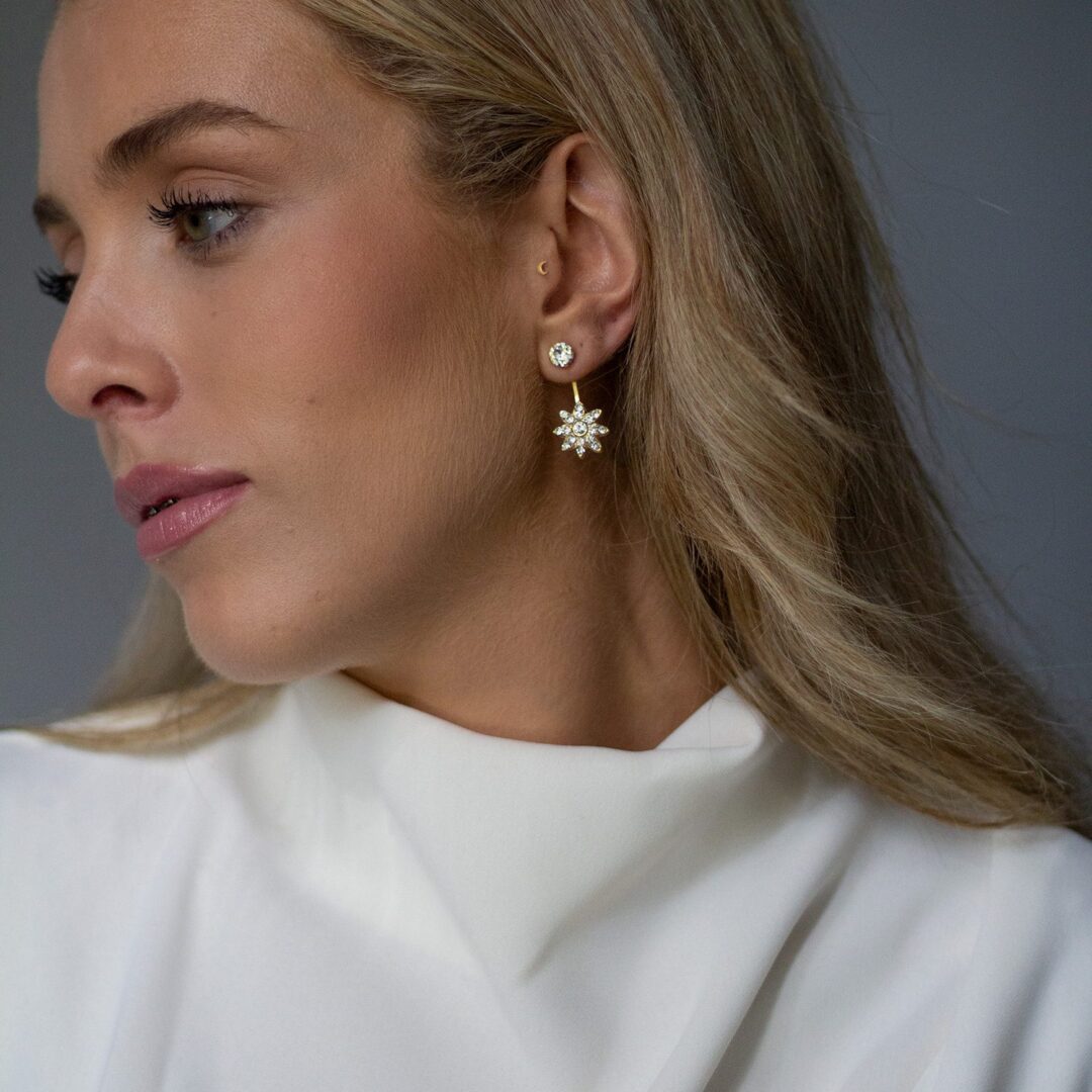 Pendientes Furor colgantes dorados mujer Larrier Studio