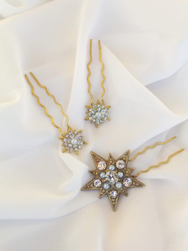 Conjunto horquillas Anubis perla - Imagen 2