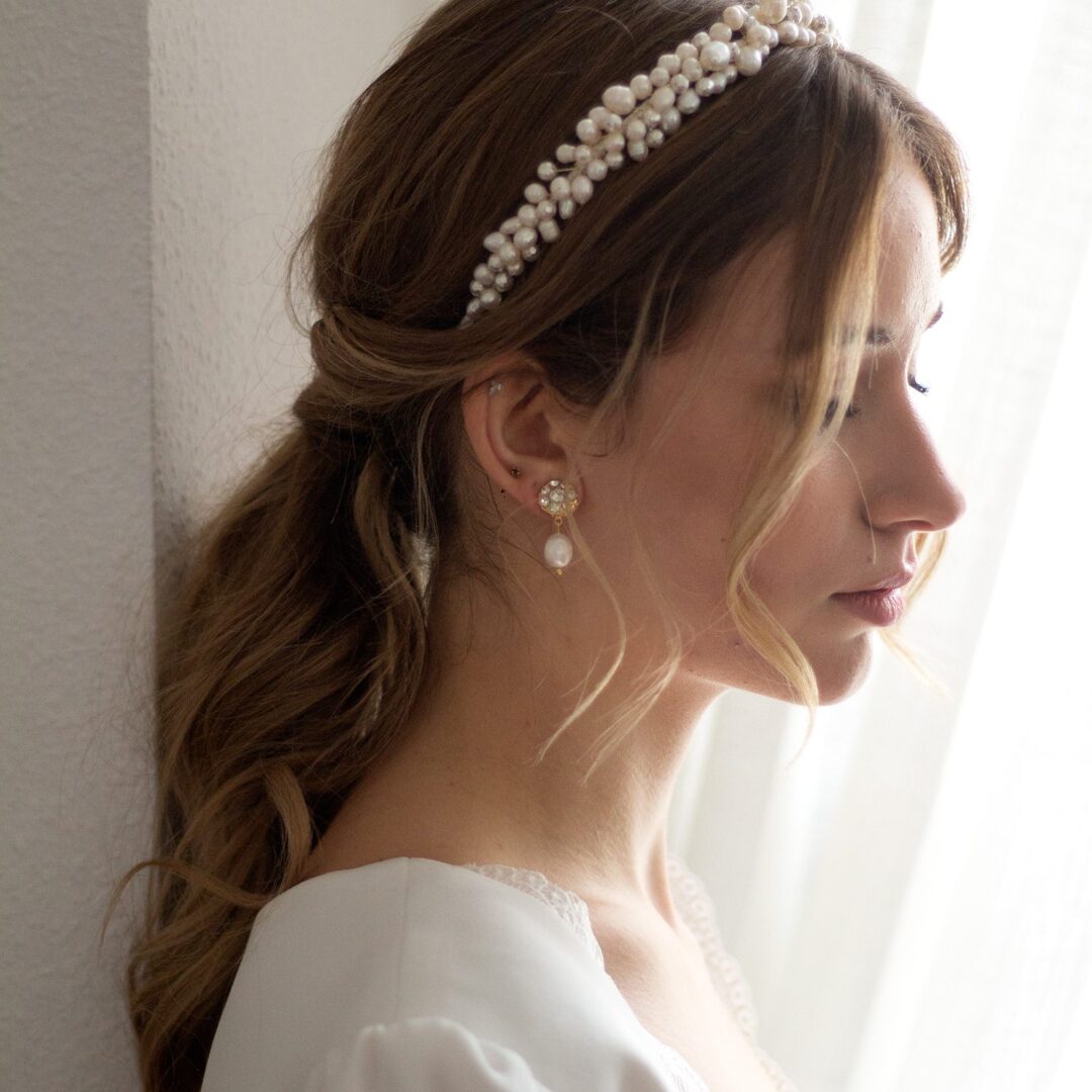 Diadema perlas mujer Larrier Studio