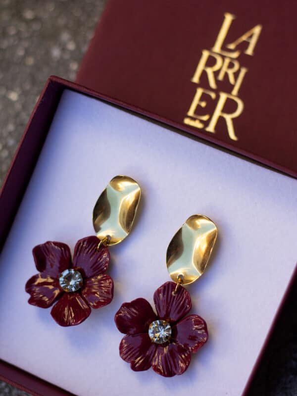 Pendientes Carmela vino RTG